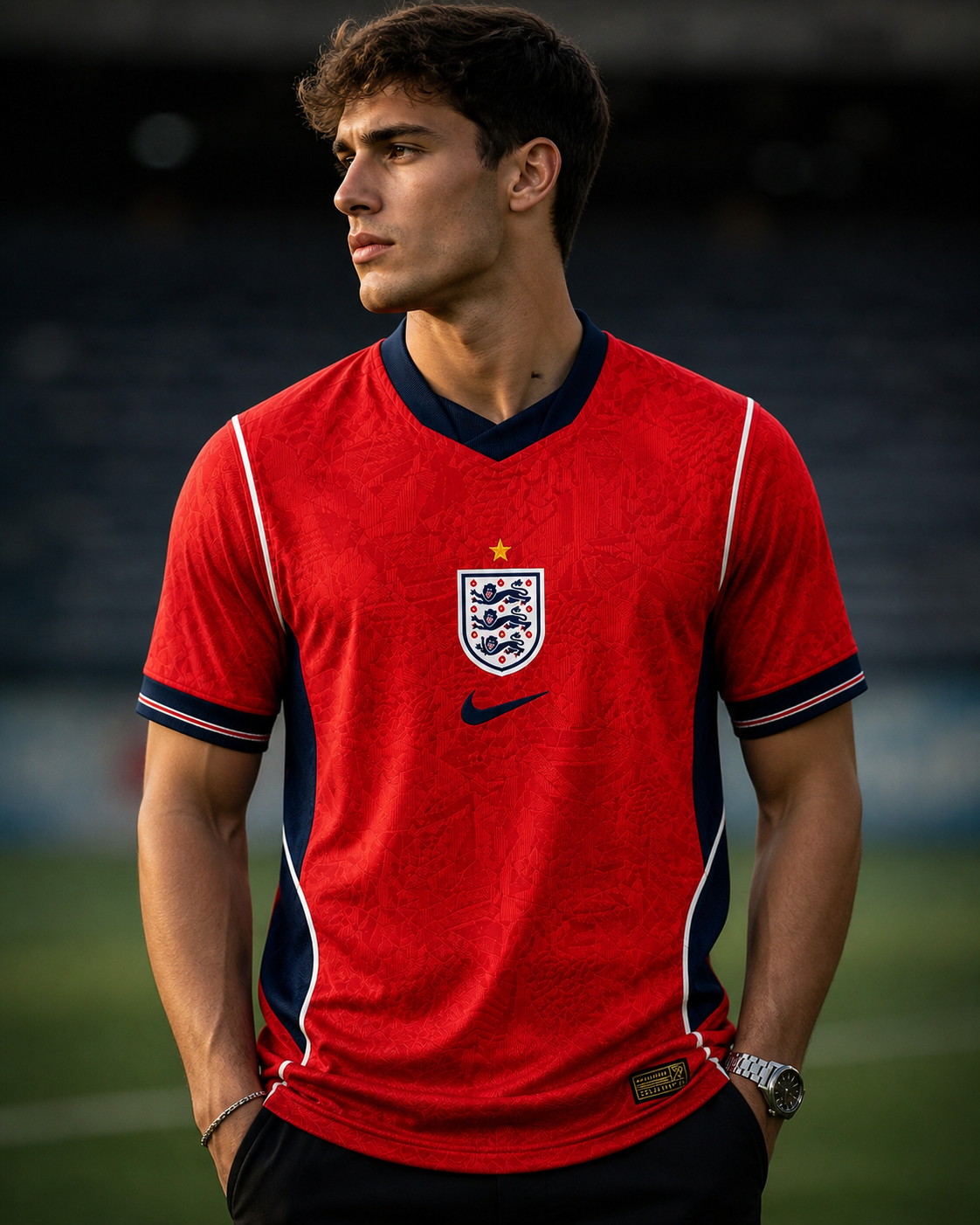 England 2026 away jersey in red