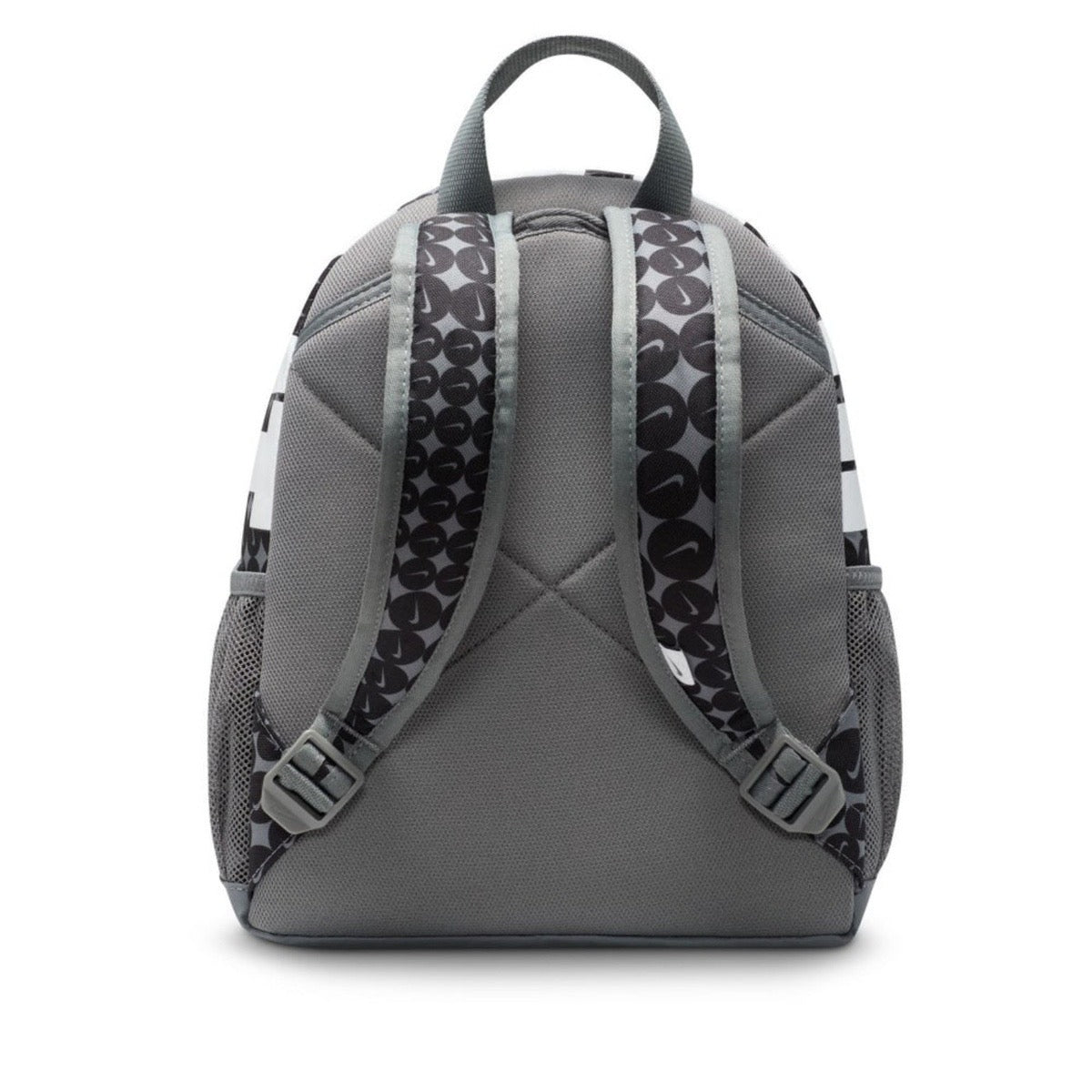 Nike Kids Backpack – Grey & Black Allover Swoosh Print
