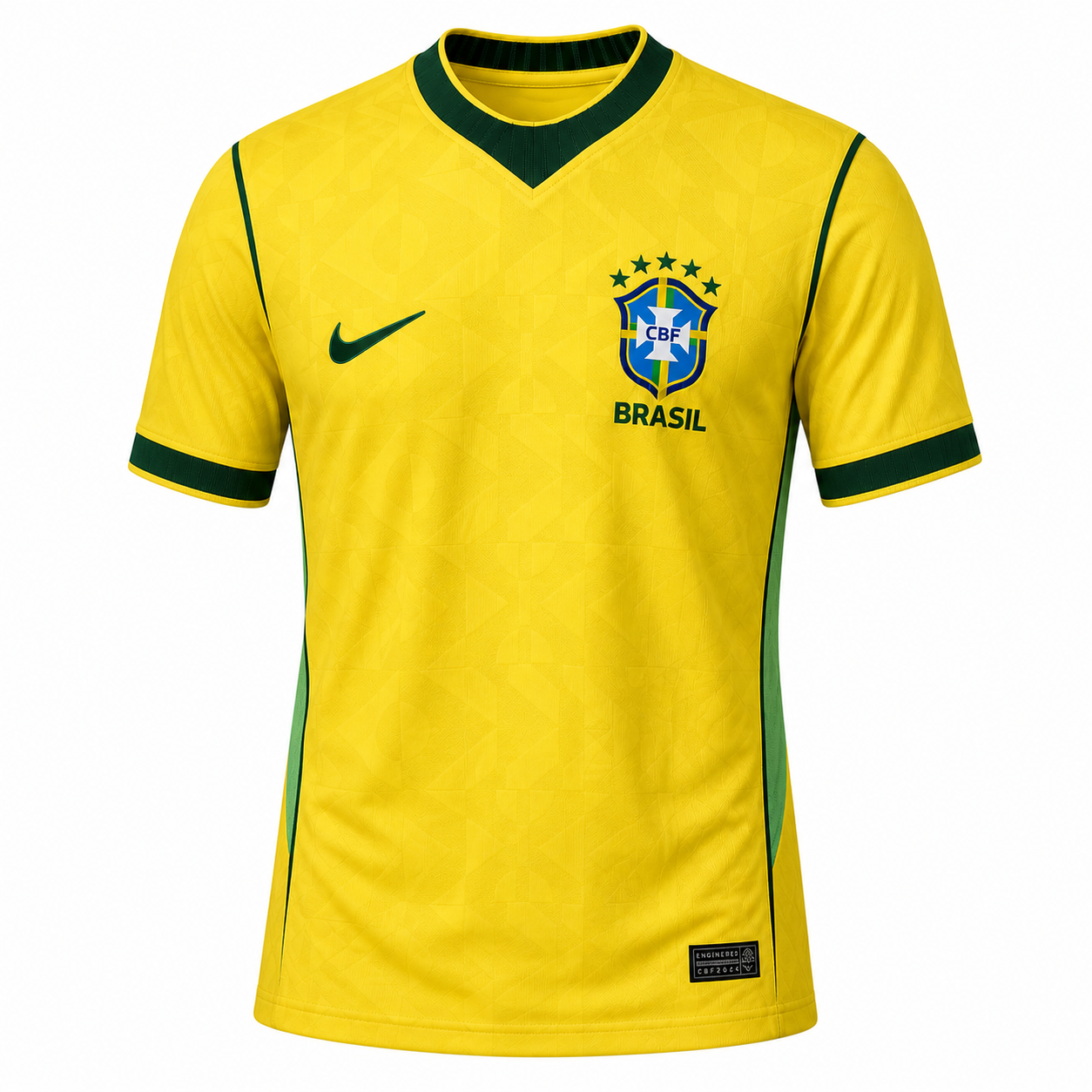 Brazil national team soccer jersey, likely a version from the 2026 World Cup