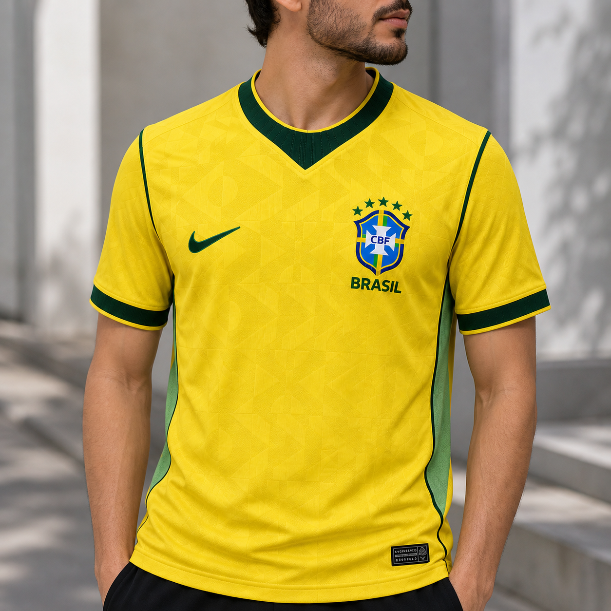 Brazil national team soccer jersey, likely a version from the 2026 World Cup