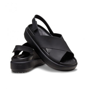 Crocs Brooklyn Luxe X-Strap Women Sandals - BLK