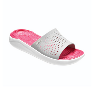 Crocs LiteRide Women Slipper - GRYPNK - Gray/Pink / 38-39