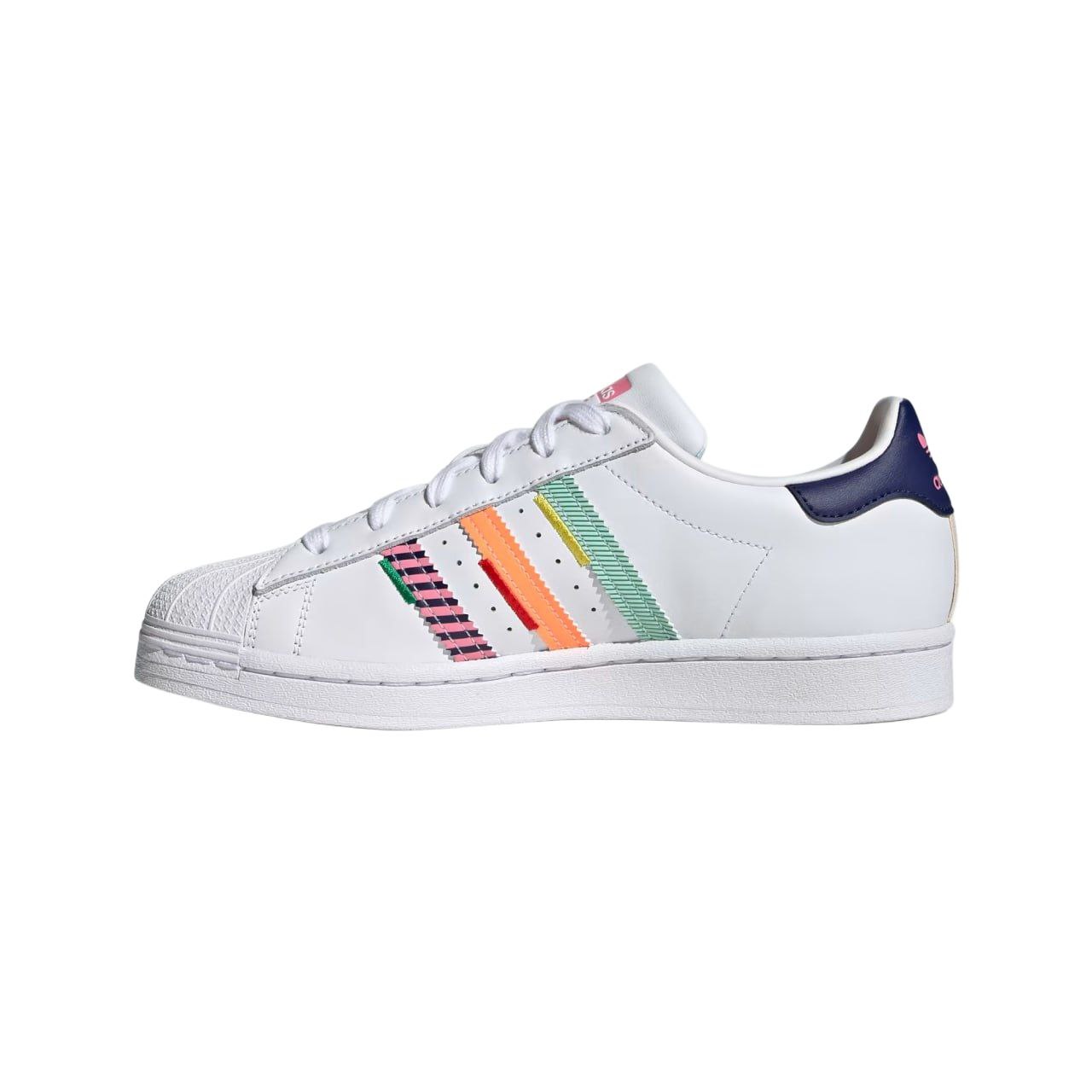 Adidas Super Star Kids  Cloud White / Night Sky / Green