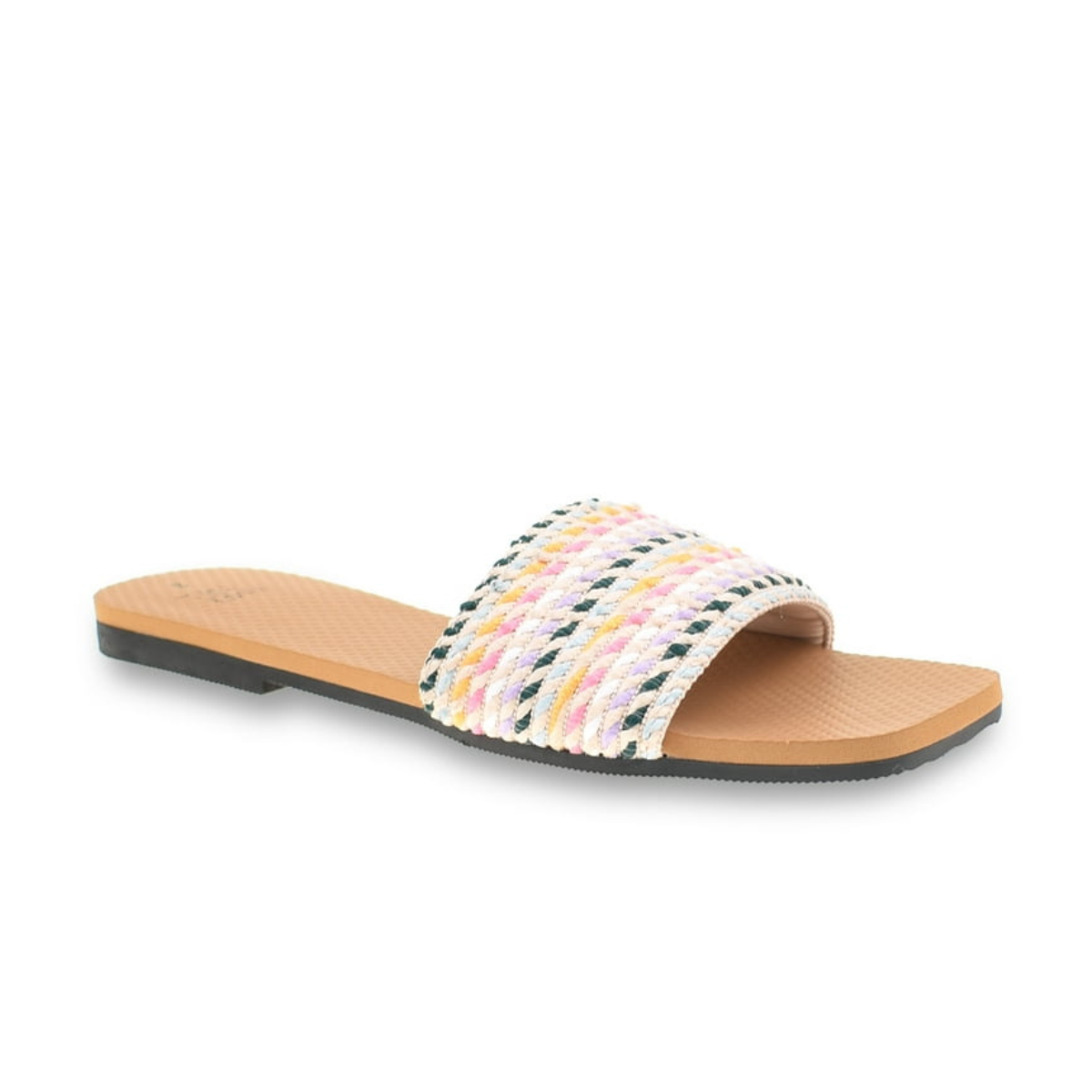 Time and Tru women's woven slide sandals