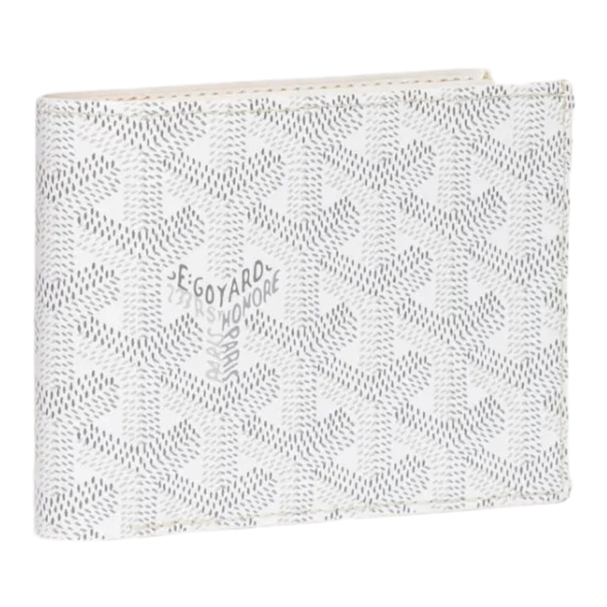 Goyard White Goyardine Canvas Wallet