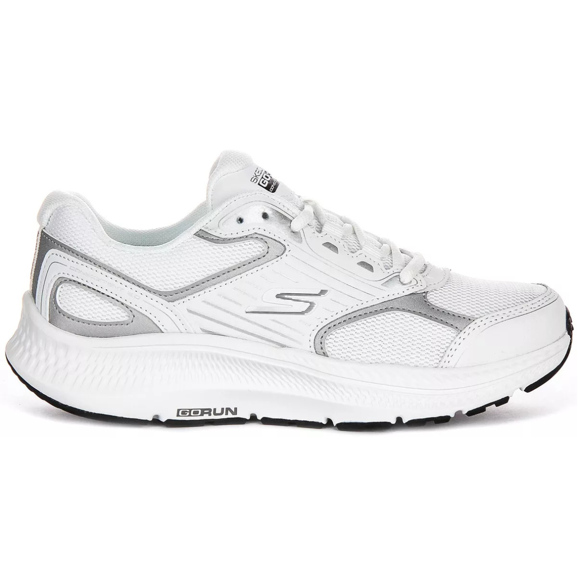 Skechers Go Run Consistent 2.0 Athletic Womens Trainer White Silver