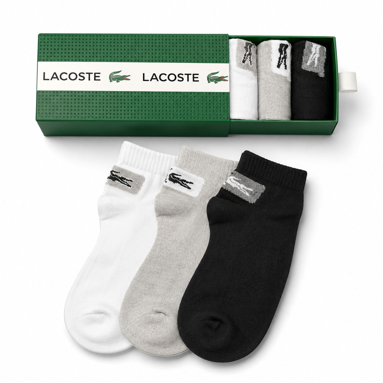 Lacoste Socks are a 6-Pack Set