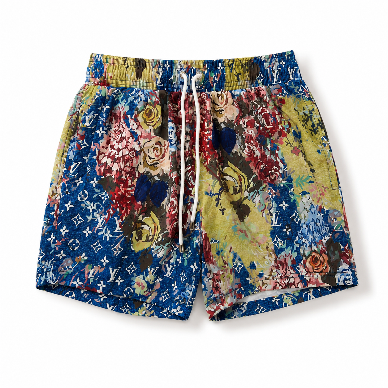 Louis Vuitton stencil-effect monogram swim shorts