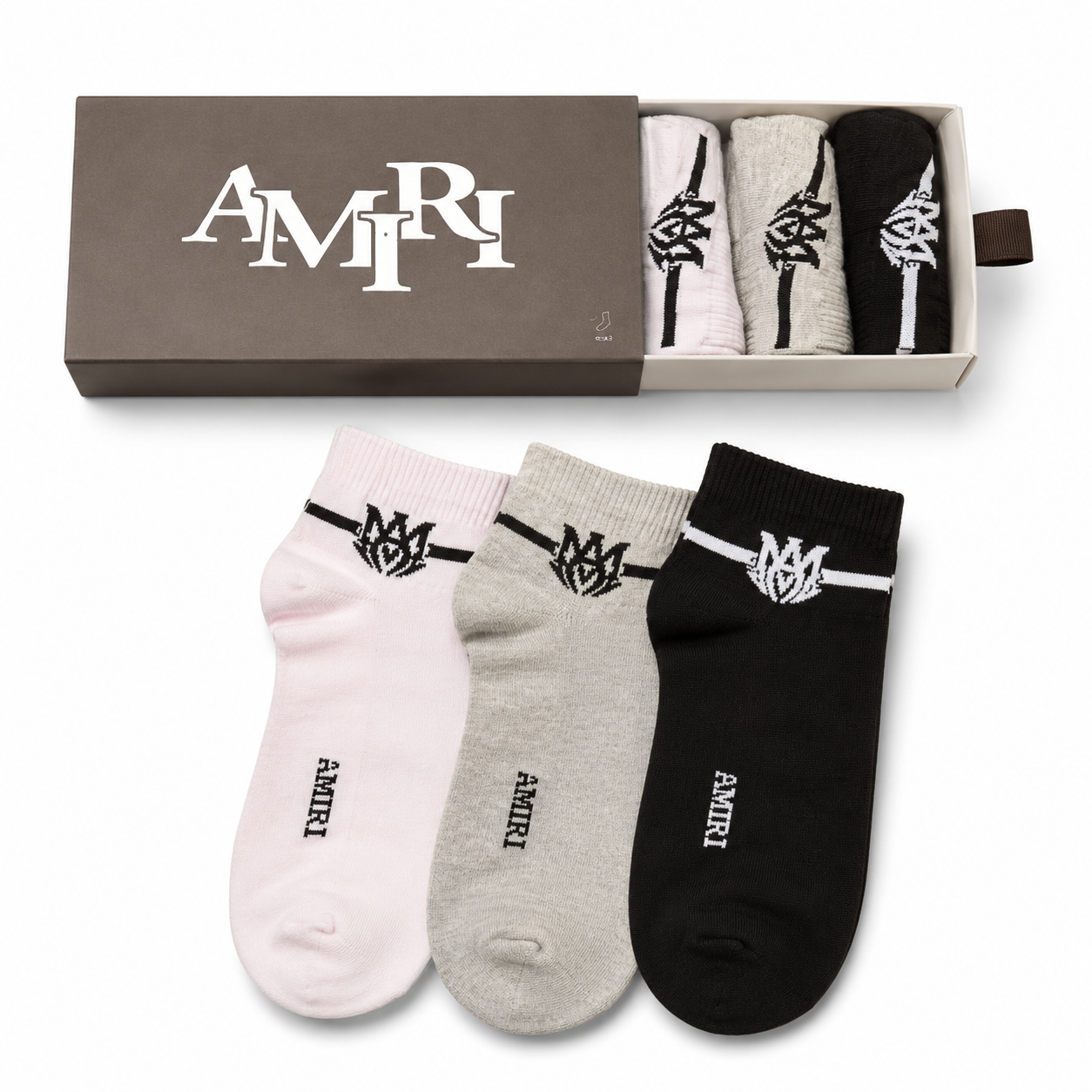 Amiri Socks are a 6-Pack Set