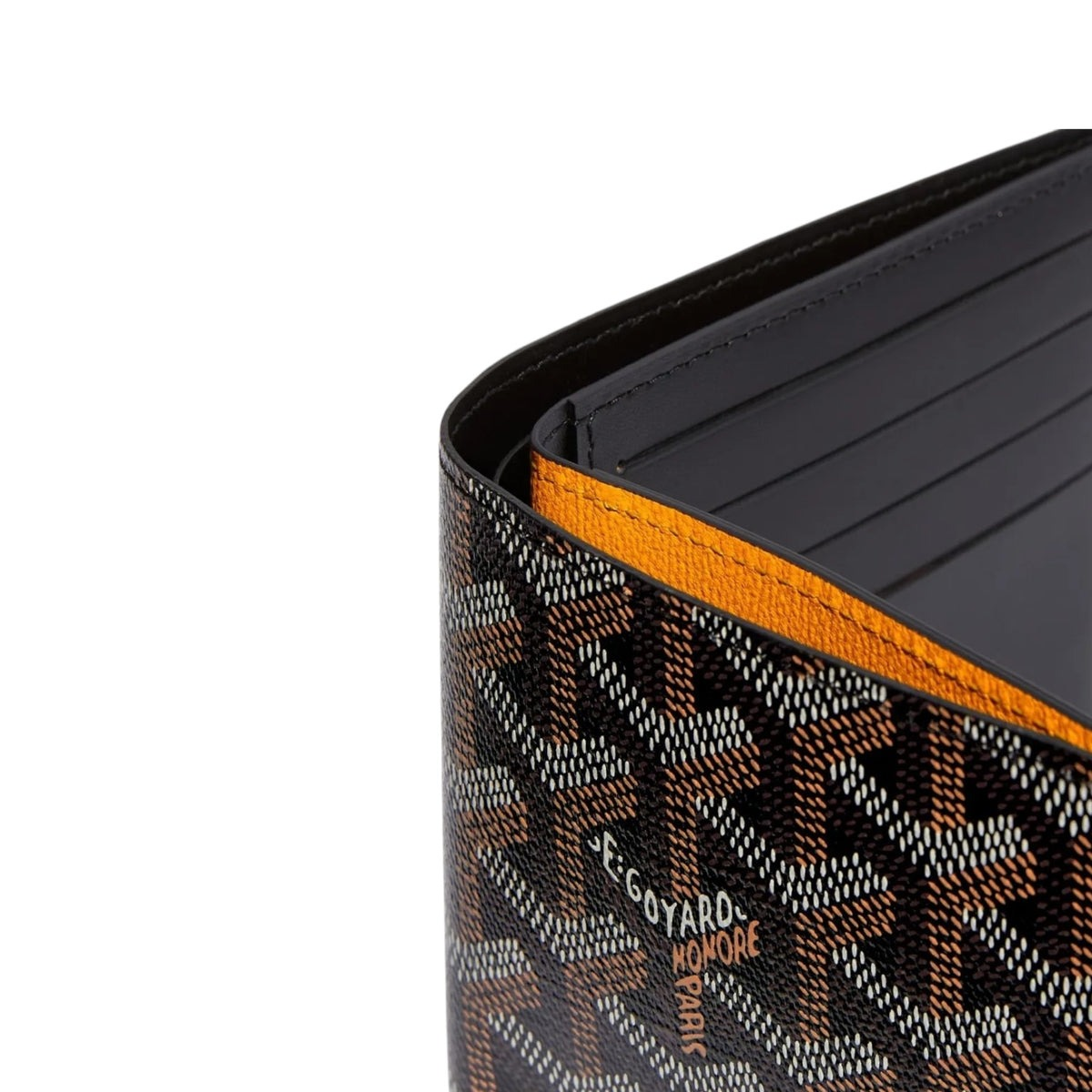 Goyard Black Goyardine Canvas Wallet