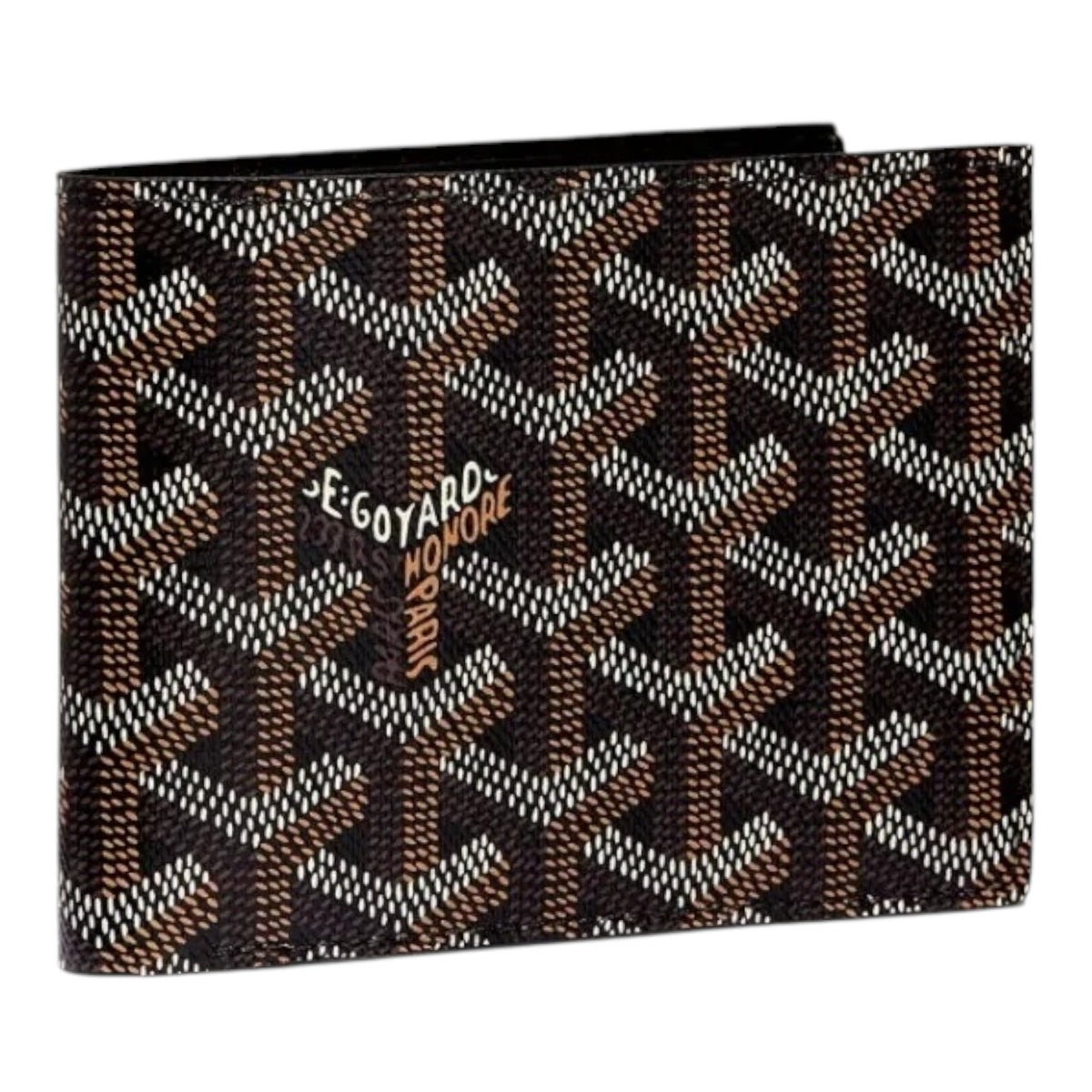 Goyard Black Goyardine Canvas Wallet