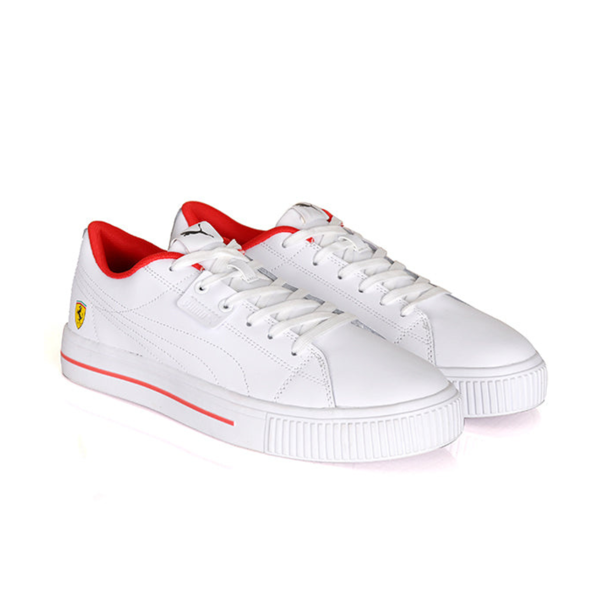Puma Soft Foam Optimal Comfort White Leather Sneakers