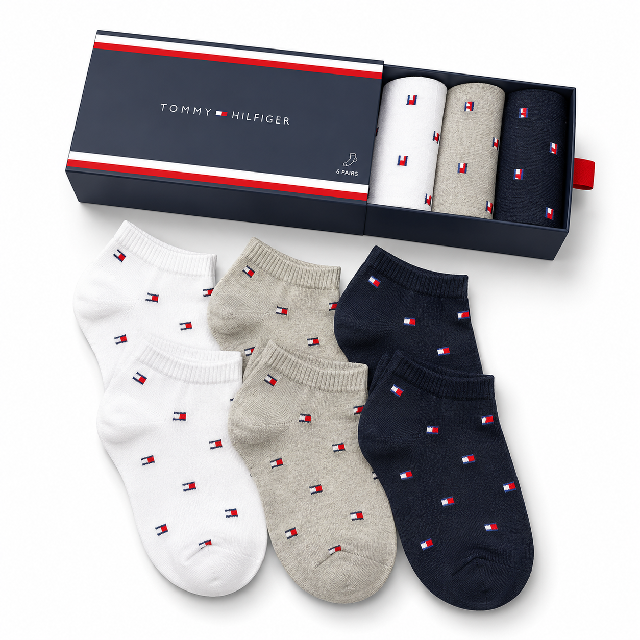 Tommy Hilfiger socks are a 6-pack set