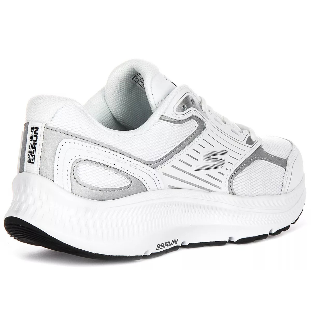 Skechers Go Run Consistent 2.0 Athletic Womens Trainer White Silver
