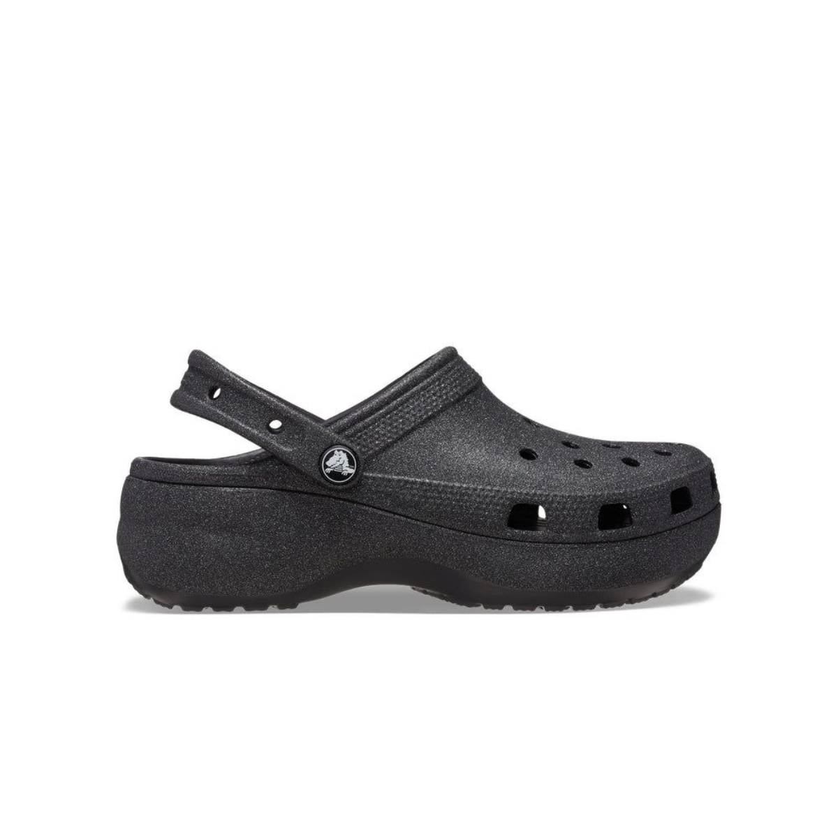 Crocs Classic Platform Glitter Clog Black