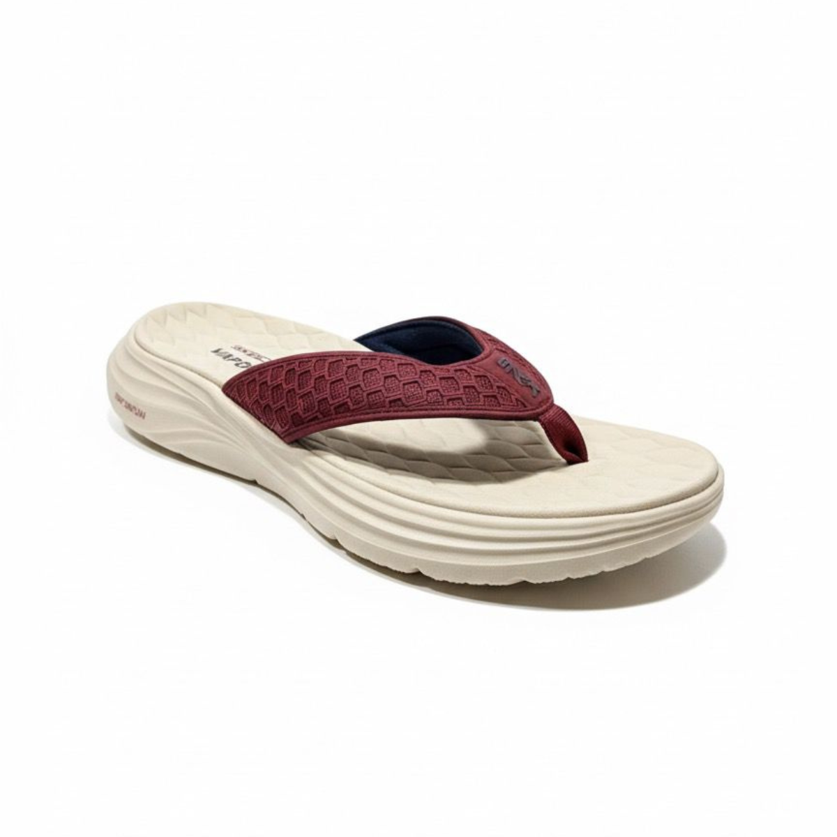 Skechers Vapor Foam Flip Flops Beige/Red