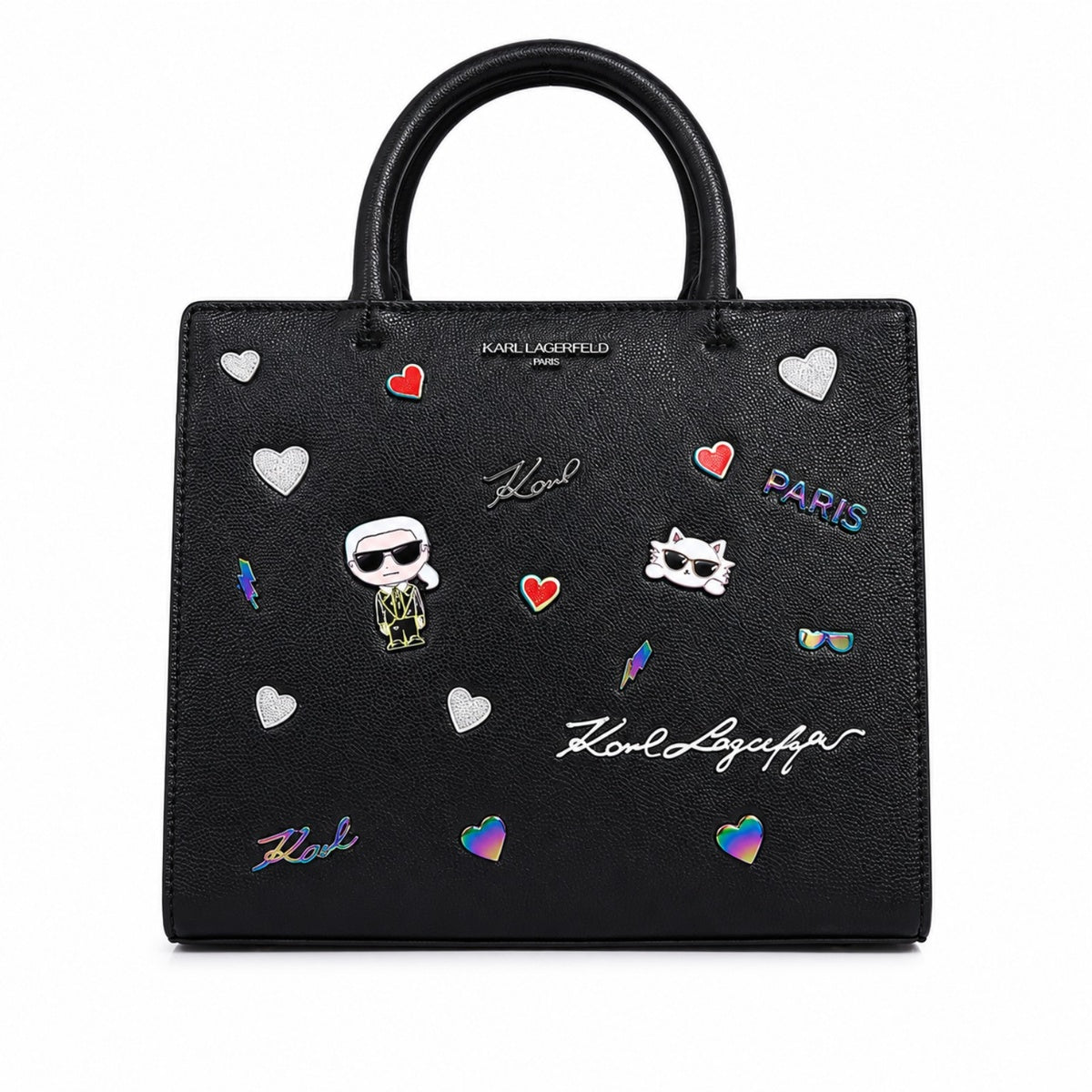 Karl Lagerfeld MAYBELLE SATCHEL Black PINS