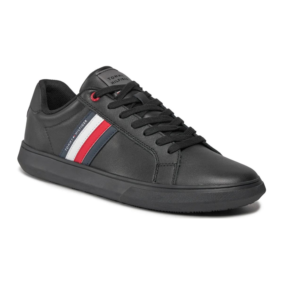 Tommy Hilfiger Essential Leather Cupsole Black