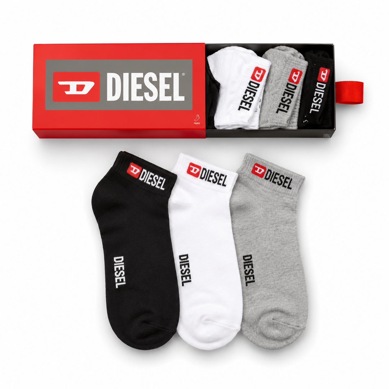 Diesel Socks are a 6-Pack Set