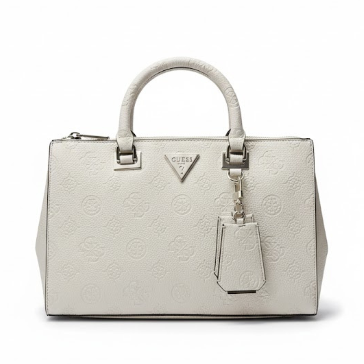 Guess Cresidia Society Satchel Handbag Women - OFFWHT