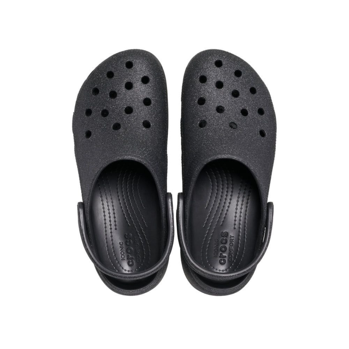 Crocs Classic Platform Glitter Clog Black