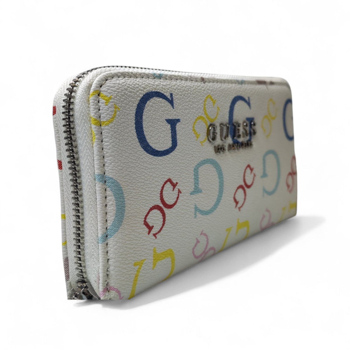 Guess Wallet Woman G Logo White