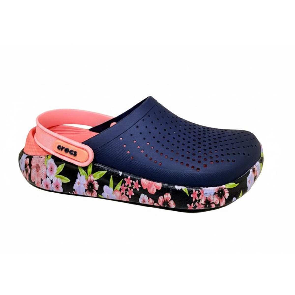 Crocs Lite Ride Clog Navy Blue/Flowers