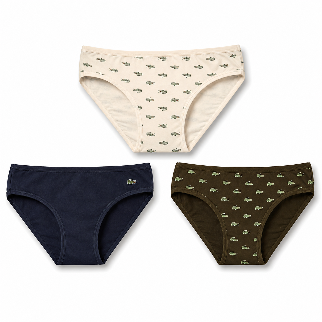 Lacoste Briefs are Part of a 3-Pack Set for Women