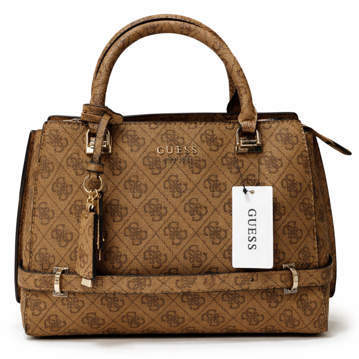 Guess Zarela Girlfriend Tote in Brown synthetic leather