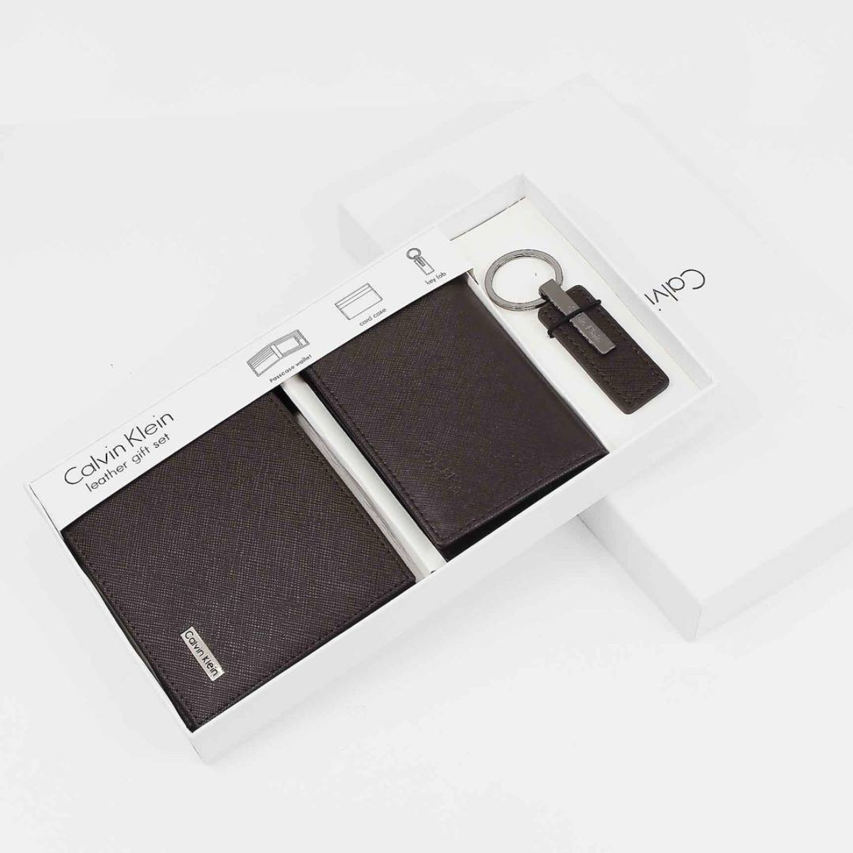 Calvin Klein Brown Wallet Set