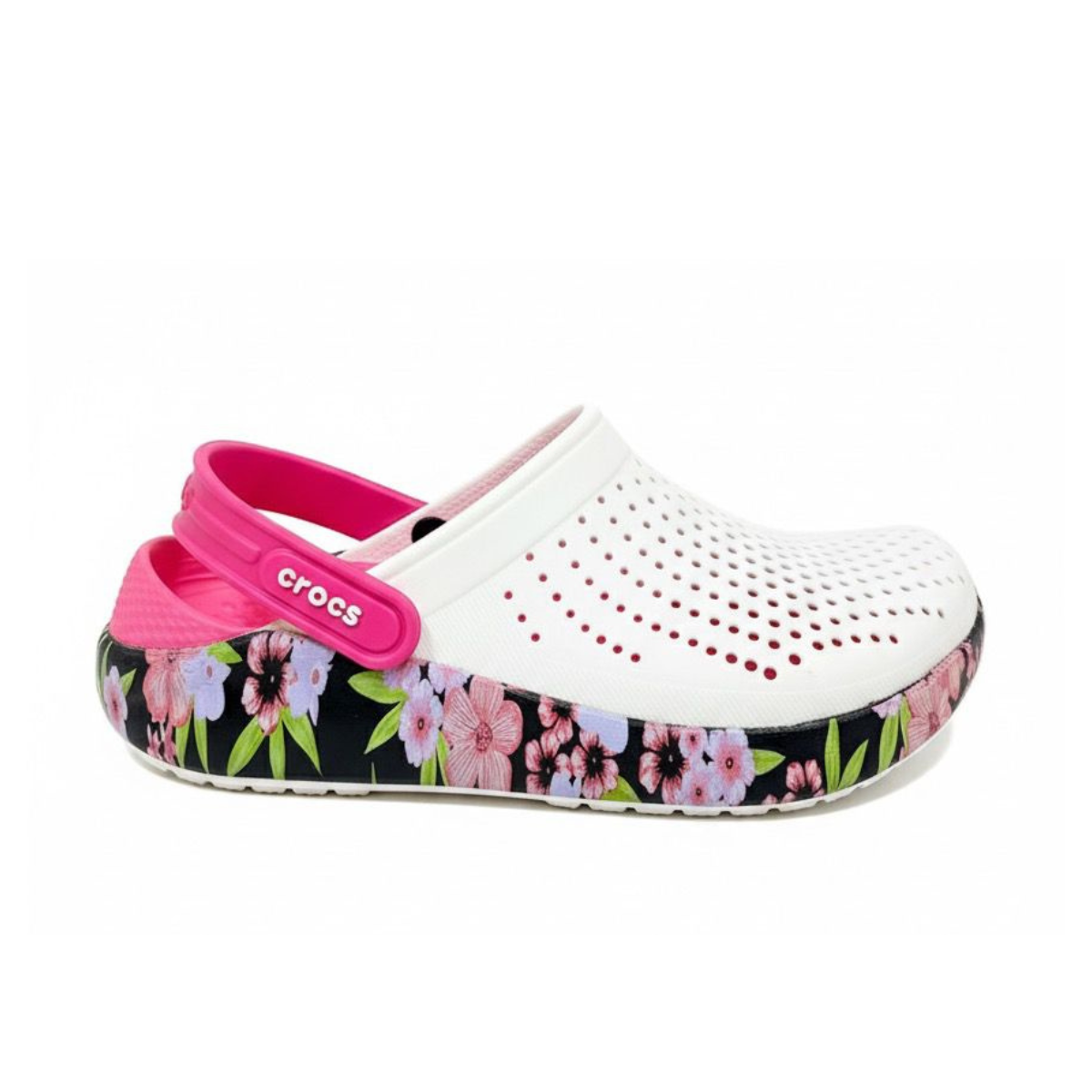 Crocs Lite Ride Clog White/Flowers