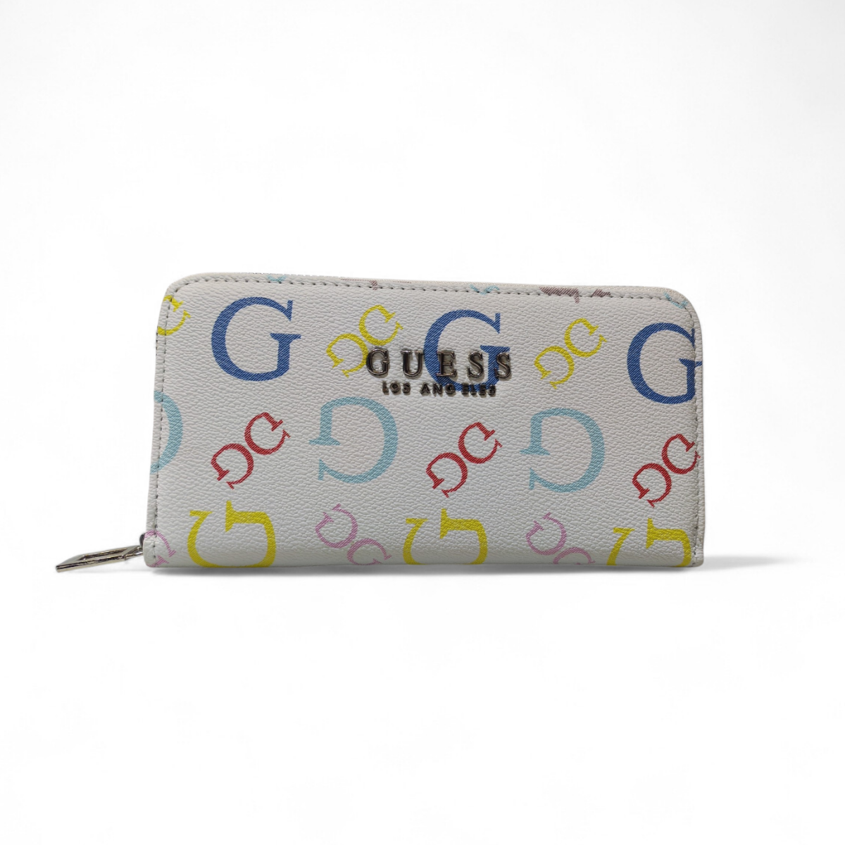 Guess Wallet Woman G Logo White