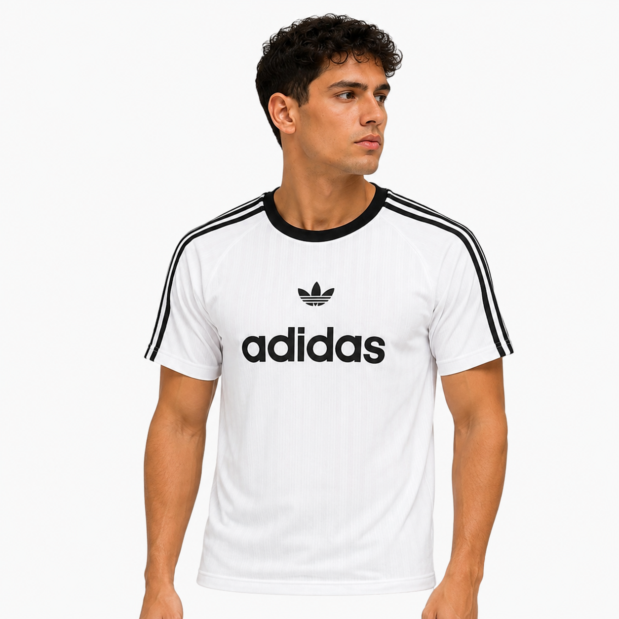 Adidas Retro White Premium Sports T-Shirt
