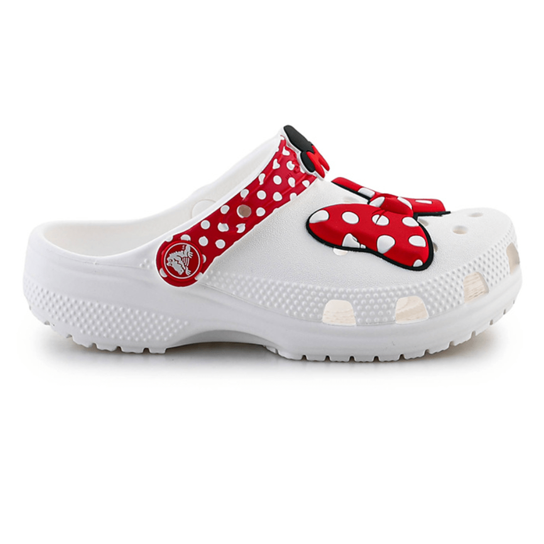 Crocs Kids' Disney Minnie Mouse Classic Clog - White