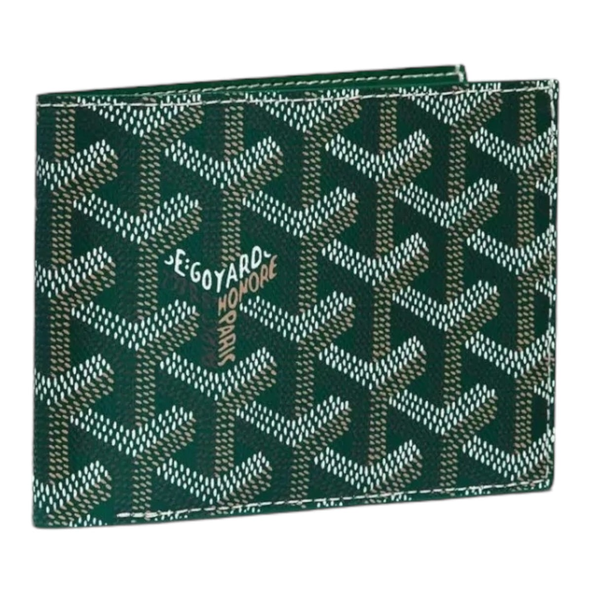 Goyard Green Goyardine Canvas Wallet