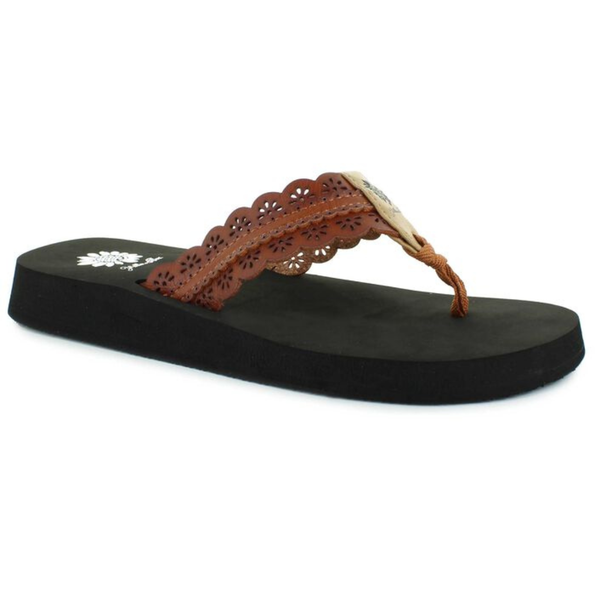 Yellow Box Fascell flip-flops