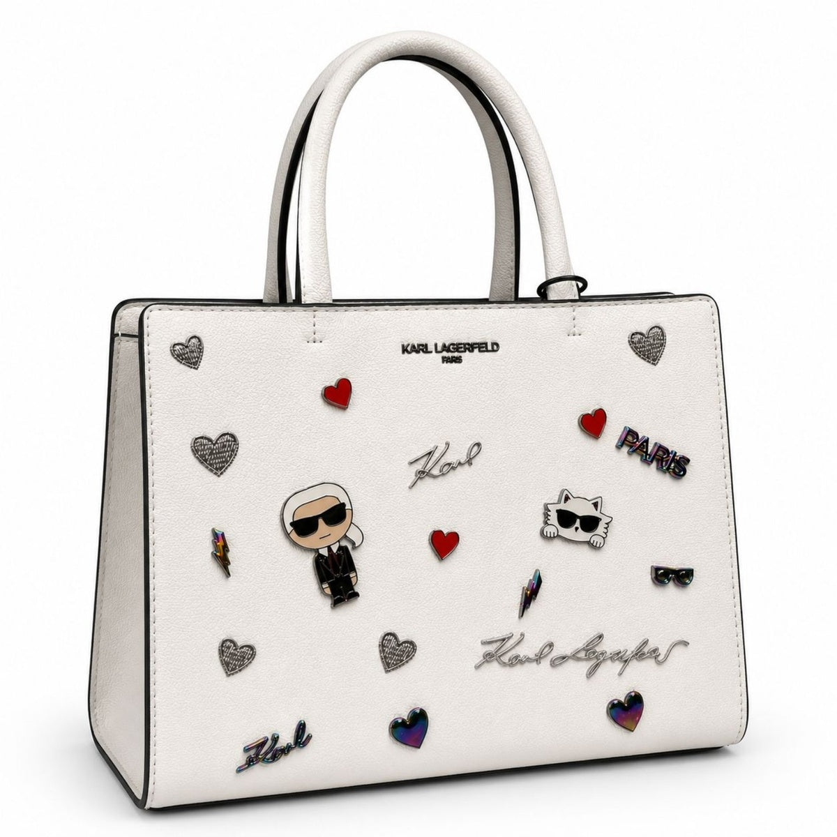 Karl Lagerfeld MAYBELLE SATCHEL WITH PINS